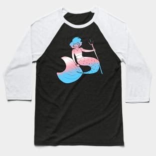 Trans Mermaid Baseball T-Shirt